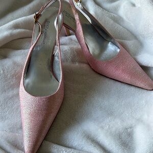 Dolce & Gabbana sling back Pink Glitter Heels